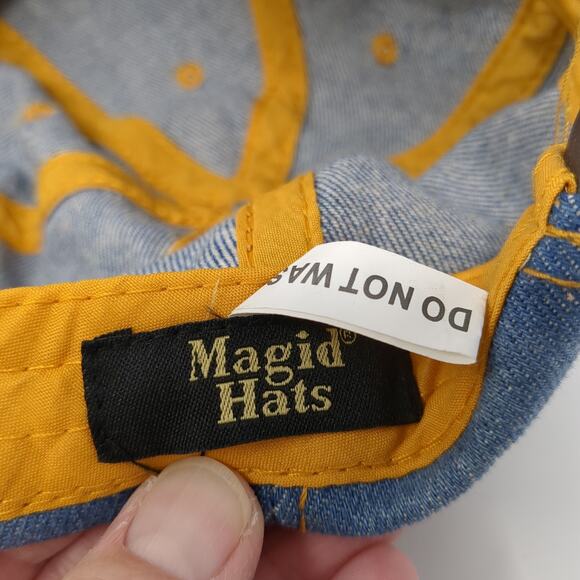 Boss Slideback Baseball Cap Blue One Size Adjustable Rhinestone Magid Hats - Picture 9 of 9